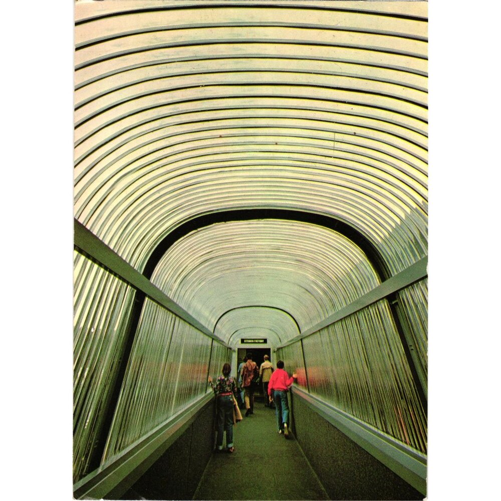 Vintage Corning Glass Center Postcard Pyrex Tubing Bridge Steuben Factory Tour